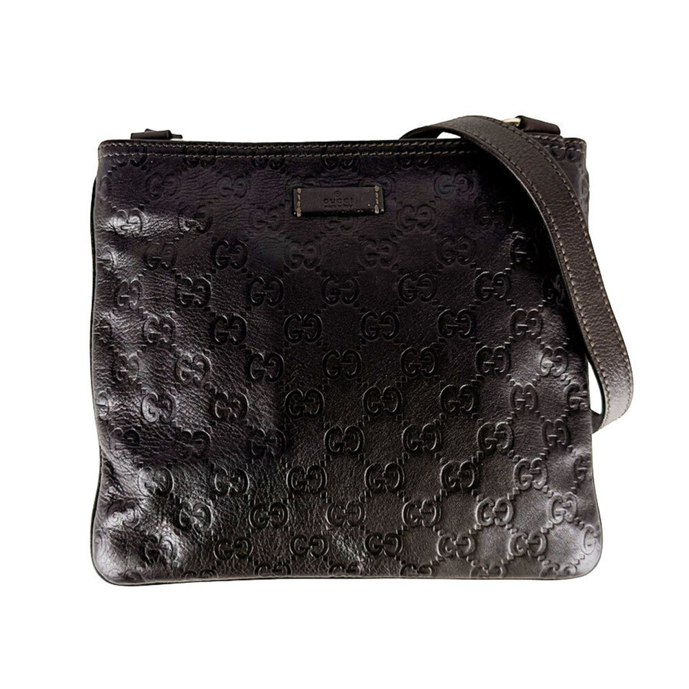 Gucci shoulder bag, leather, brown, for men and women, 201538 z11095